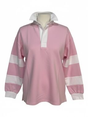 simply southern pink stripe macky pullover top